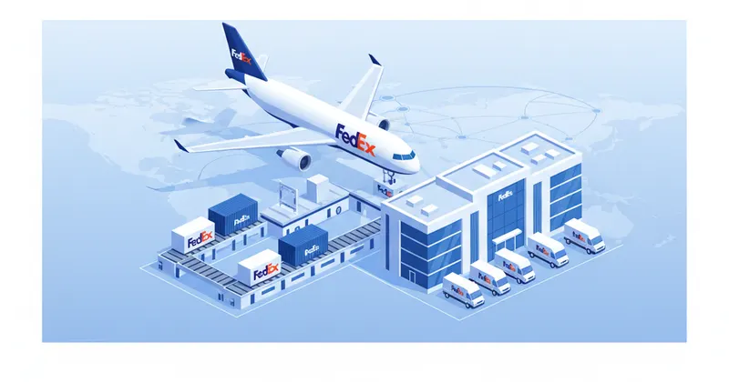 Federal Express Corp. (FedEX) - Ilustración de carga aérea