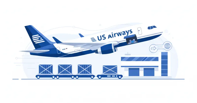 US Airways - Ilustración de carga aérea