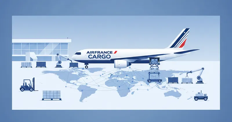 Air France - Ilustración de carga aérea