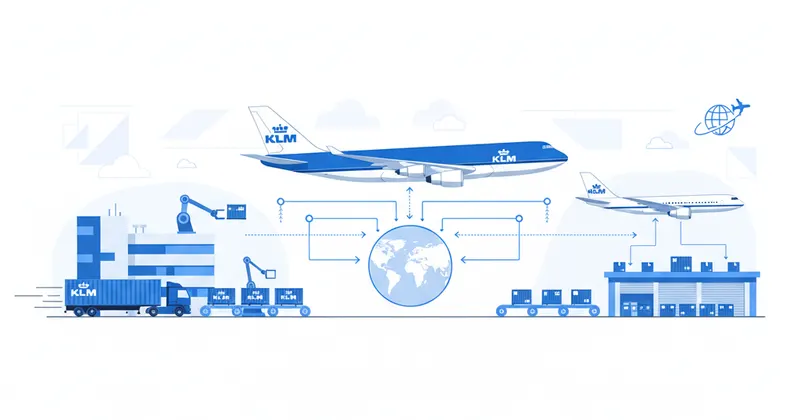 KLM Royal Dutch Airlines - Ilustración de carga aérea