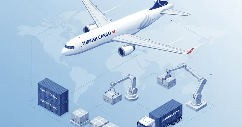 Turkish Airlines - Ilustración de carga aérea