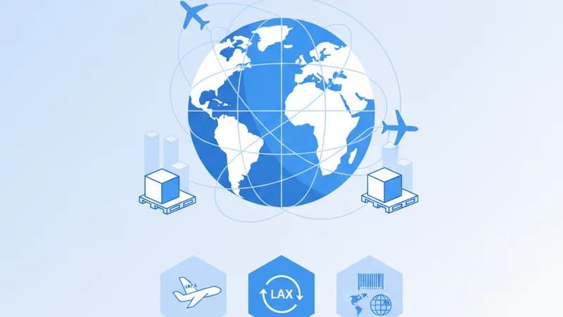 Código IATA: Definición y Significado en el Transporte Aéreo - Ilustración de carga aérea