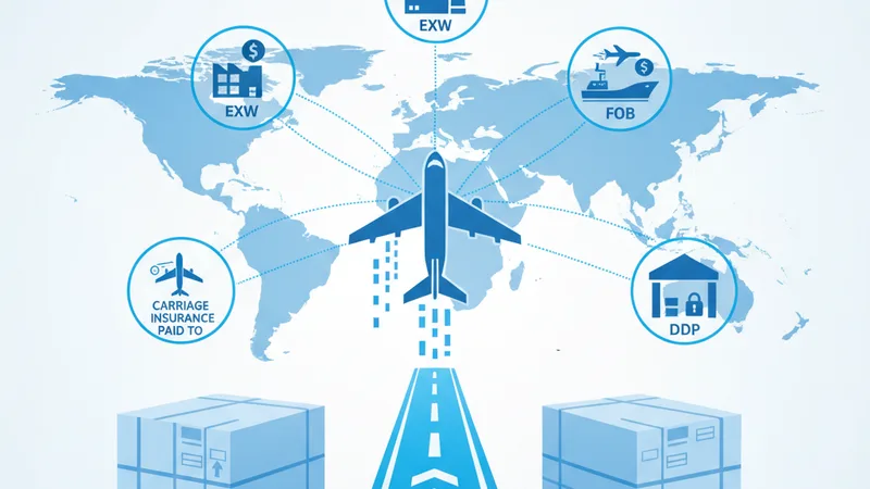 Incoterms en Carga Aérea: Guía Completa - Ilustración de carga aérea