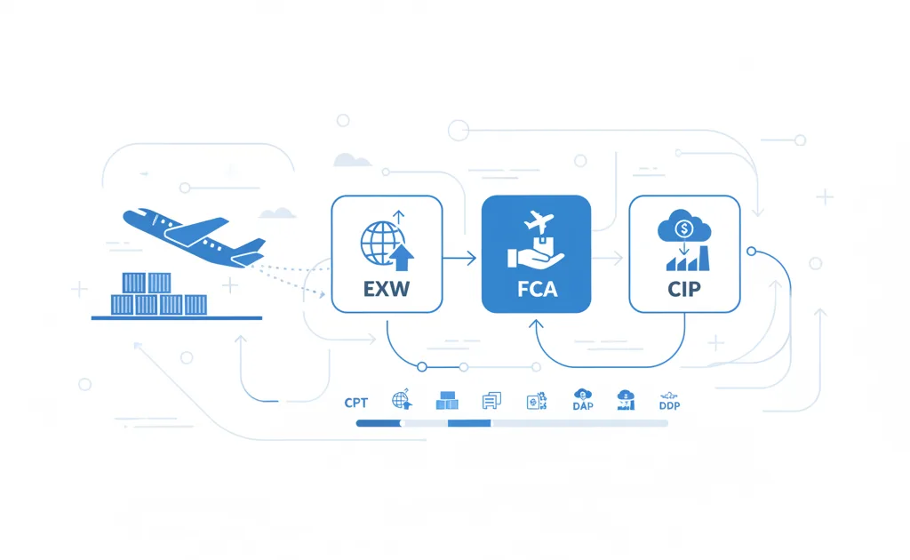 Incoterms en Carga Aérea: Guía Completa - Ilustración de carga aérea
