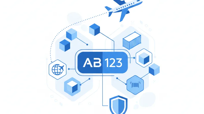 Prefijo de Aerolínea: Identificación Clave en el Transporte Aéreo de Carga - Ilustración de carga aérea