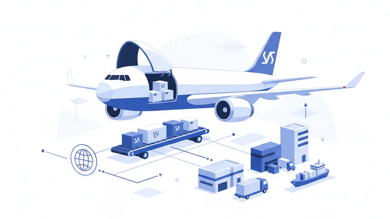 Cómo Enviar Carga por Avión: Guía Completa - Ilustración de carga aérea